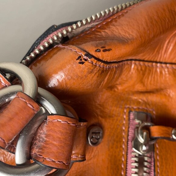 Charles David Orange Brown Hand Bag - Picture 10 of 10